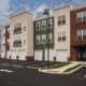 Dwell Cherry Hill exterior of luxury apartment buildings