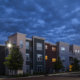 Dwell Cherry Hill apartments exterior at night