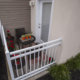 Private patio at Dwell Cherry Hill apartment