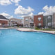 Shimmering swimming pool at Dwell Cherry Hill rentals