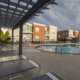 Pool and sun deck at Dwell Chery Hill apartments
